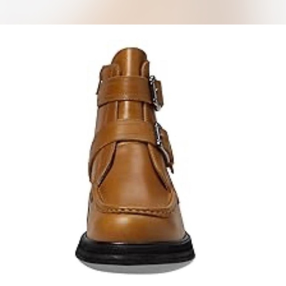 Women Free People Boots Size 7.5 Tan Leather Ankle Boots - Picture 3 of 6
